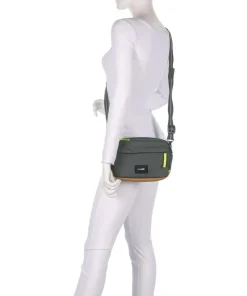 Go Umhängetasche recyceltes Polyester dunkelgrün