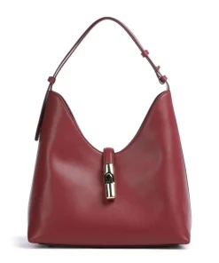 Goccia M Beuteltasche fein genarbtes Kalbsleder dunkelrot