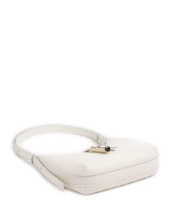 Goccia S Schultertasche genarbtes Kalbsleder creme