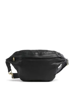 Golden Chic Gürteltasche fein genarbtes Kalbsleder schwarz