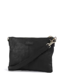 Golden Chic Umhängetasche Leder schwarz