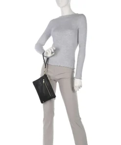 Golden Chic Umhängetasche Leder schwarz