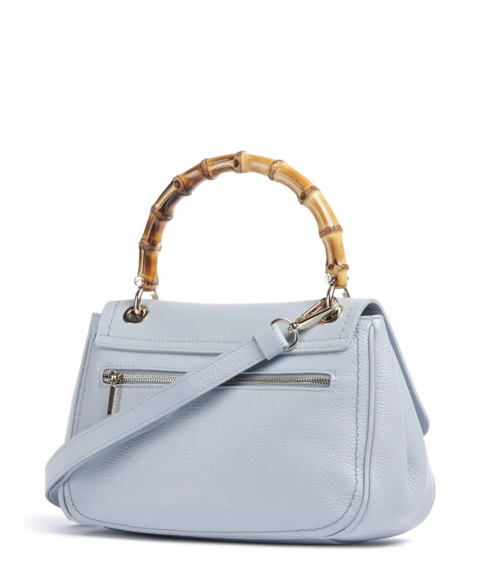 Gondola Girasola Handtasche genarbtes Leder hellblau