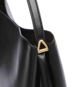 Grace Beuteltasche fein genarbtes Rindsleder schwarz