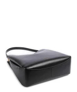 Grace Beuteltasche fein genarbtes Rindsleder schwarz