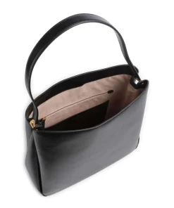 Grace Beuteltasche fein genarbtes Rindsleder schwarz