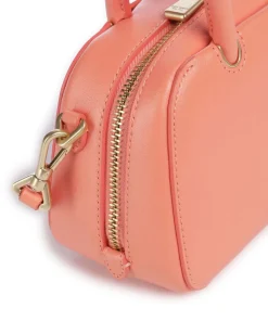 Grace Mini Handtasche fein genarbtes Rindsleder koralle
