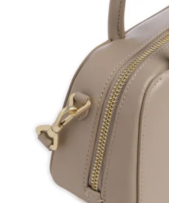 Grace Mini Handtasche fein genarbtes Rindsleder taupe