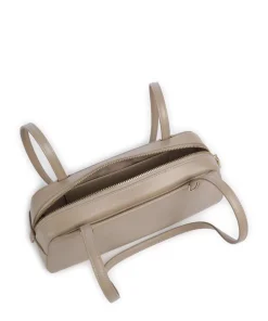 Grace Schultertasche fein genarbtes Rindsleder taupe