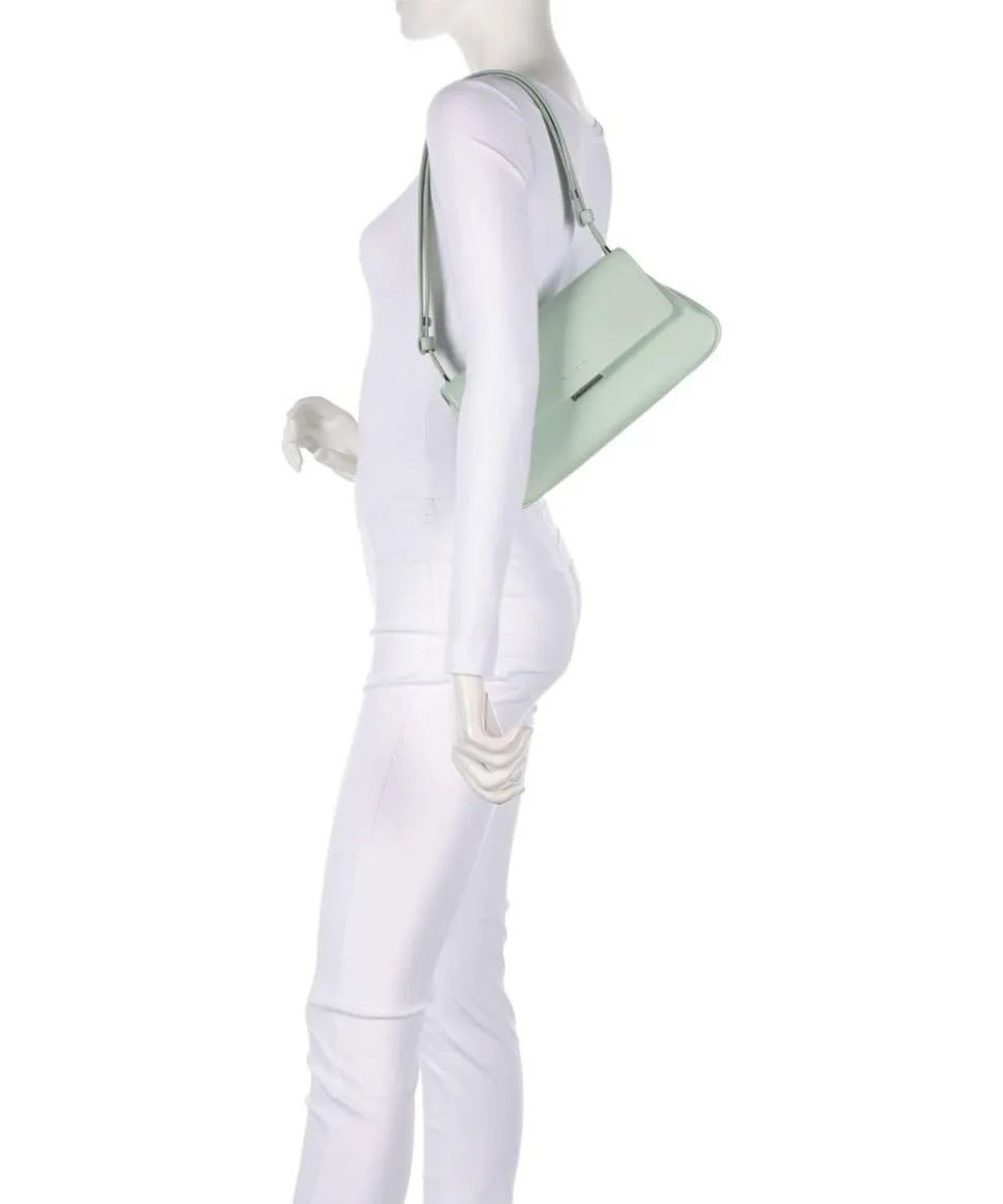Grace Schultertasche fein genarbtes Leder mintgrün