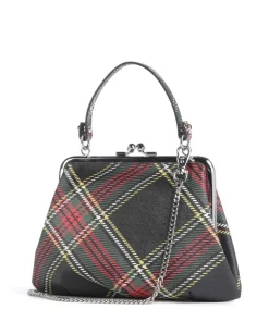 Granny Frame Saffiano Printed Handtasche Lederimitat mehrfarbig