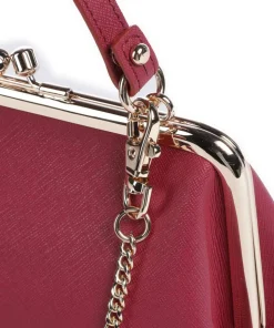 Granny Frame Saffiano Umhängetasche Lederimitat dunkelrot