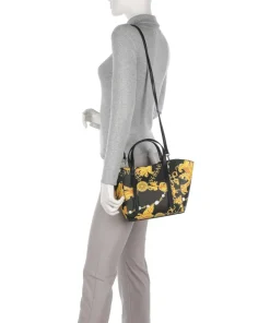 Graphic Handtasche Lederimitat schwarz