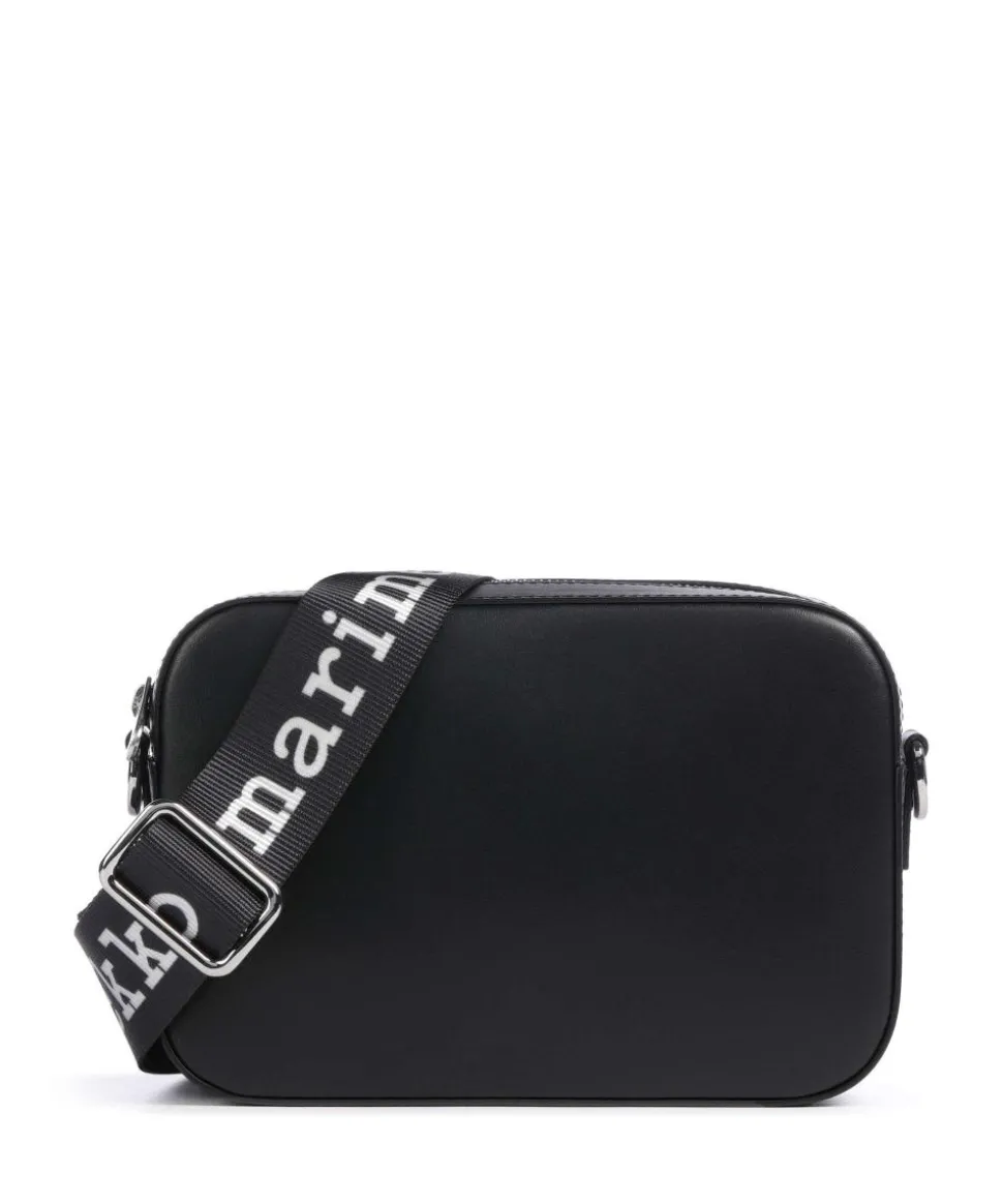 Gratha Umhängetasche fein genarbtes Leder schwarz