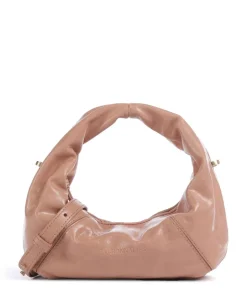 Greta Icon Crinkle Mini Handtasche genarbtes Rindsleder altrosa