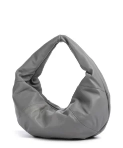 Greta Icon Silky Beuteltasche Lammleder grau