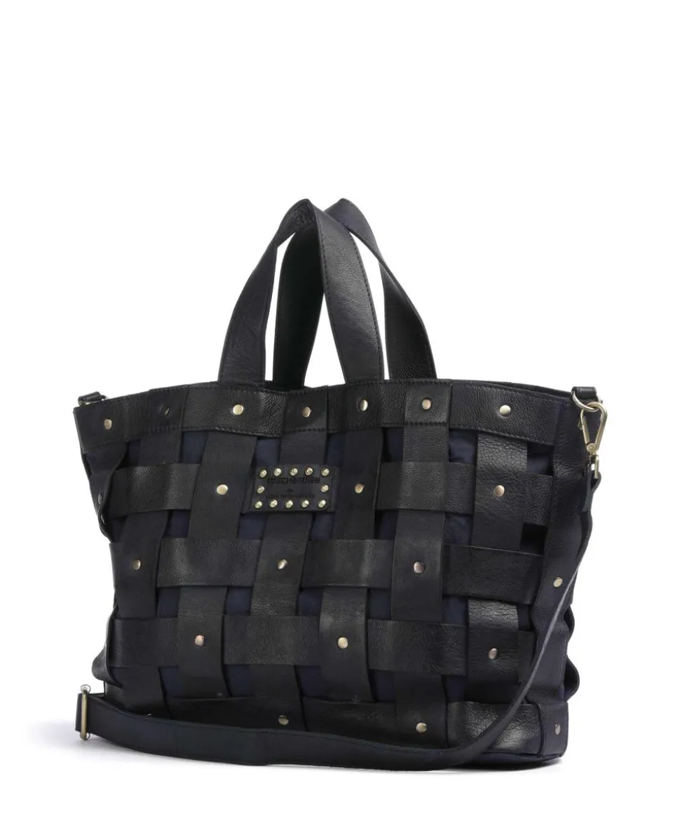 Griesgasse 2 Handtasche genarbtes Leder dunkelblau