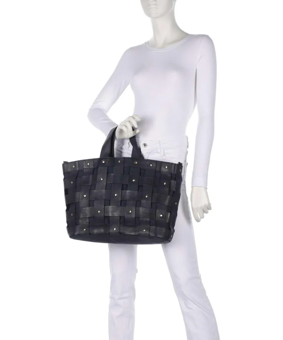 Griesgasse 2 Handtasche genarbtes Leder dunkelblau