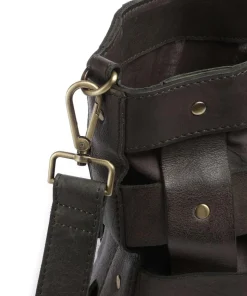 Griesgasse 2 Handtasche genarbtes Leder dunkelgrün