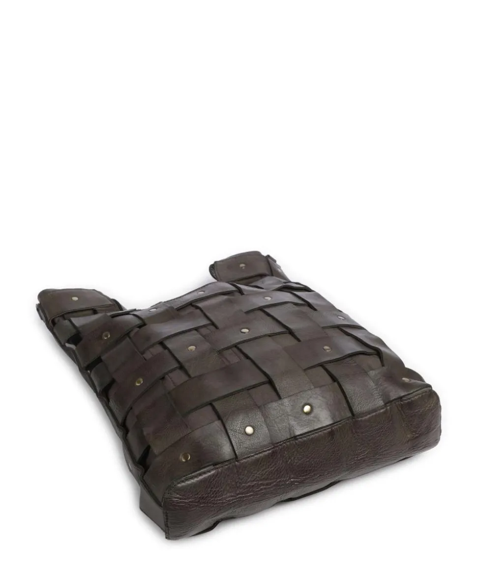 Griesgasse 4 Shopper genarbtes Rindsleder dunkelgrün