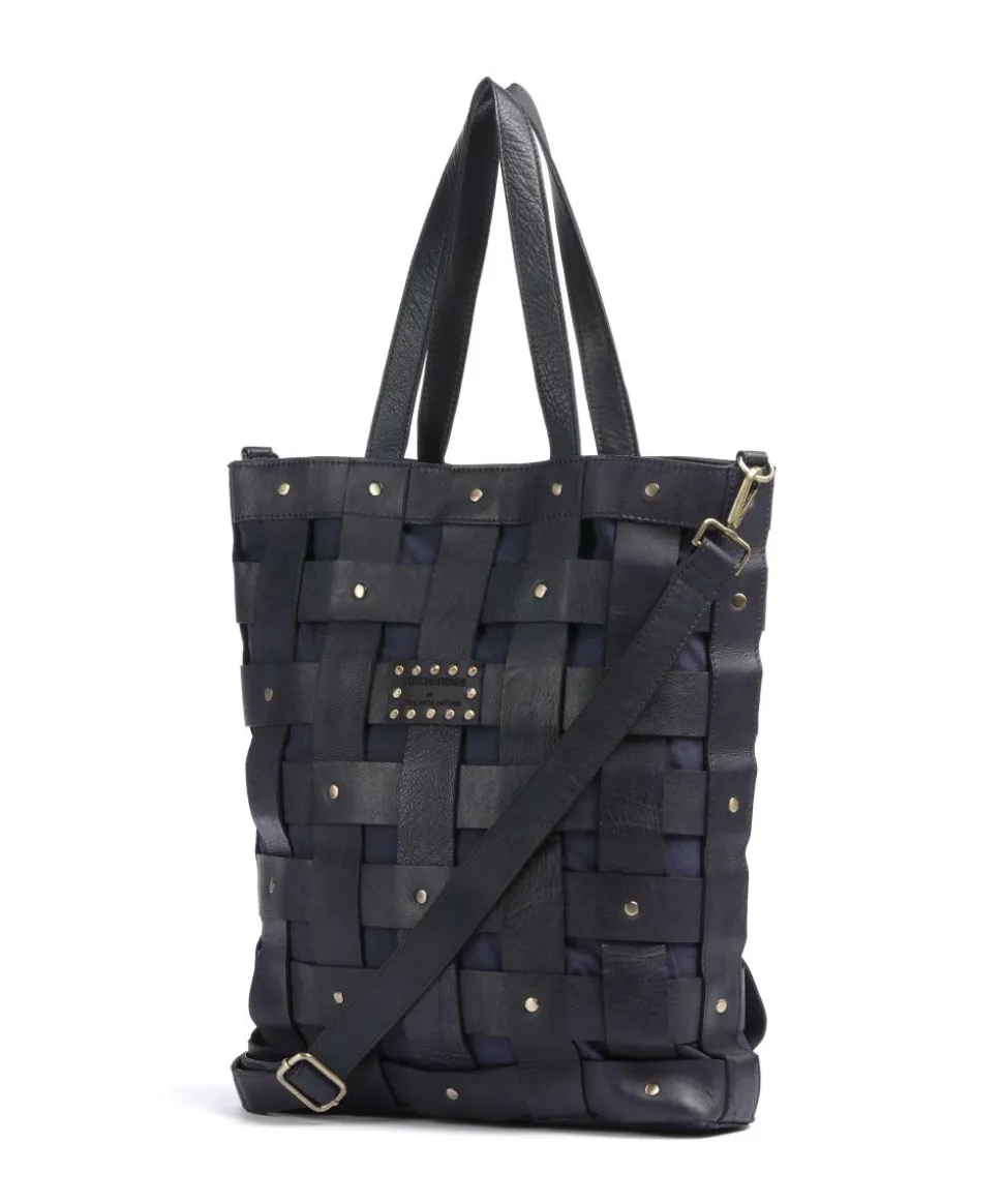 Griesgasse 3 Shopper genarbtes Rindsleder dunkelblau