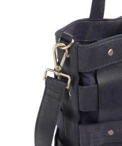 Griesgasse 3 Shopper genarbtes Rindsleder dunkelblau