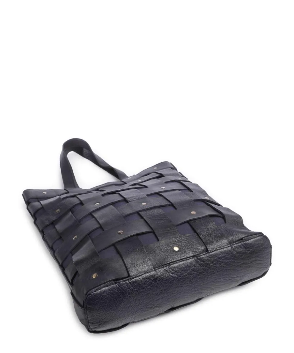 Griesgasse 3 Shopper genarbtes Rindsleder dunkelblau