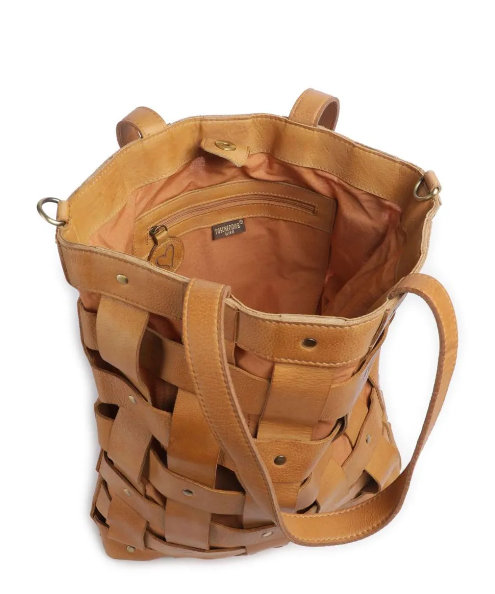 Griesgasse 3 Shopper genarbtes Rindsleder braun