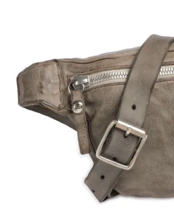 Gürteltasche fein genarbtes Rindsleder taupe