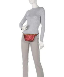 Gürteltasche fein genarbtes Rindsleder rot