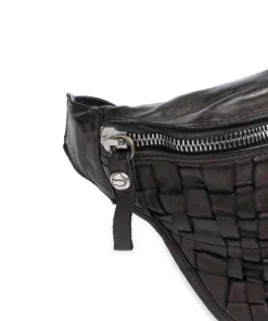 Gürteltasche fein genarbtes Rindsleder dunkelgrau