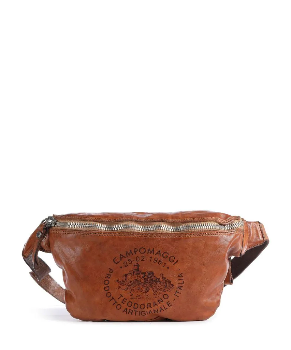 Gürteltasche fein genarbtes Rindsleder cognac