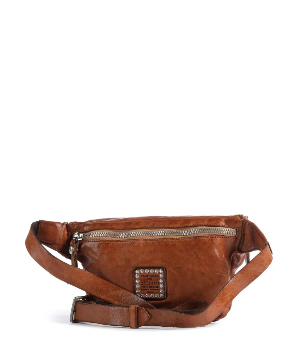 Gürteltasche fein genarbtes Rindsleder cognac