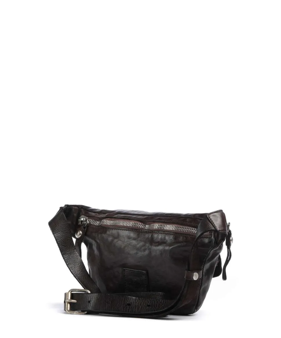 Gürteltasche fein genarbtes Rindsleder dunkelbraun