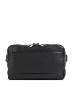 Gürteltasche genarbtes Kalbsleder schwarz