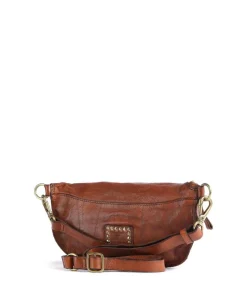 Gürteltasche genarbtes Rindsleder cognac