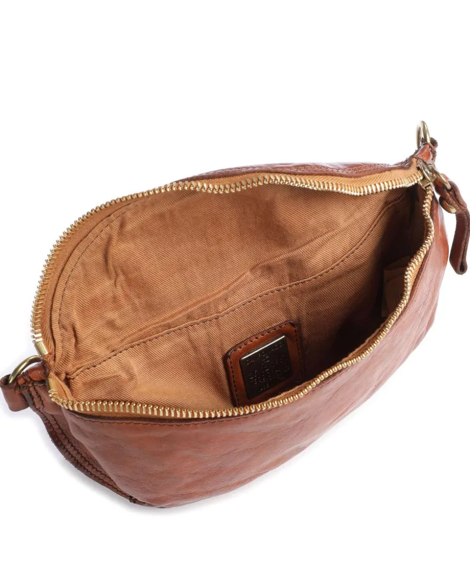 Gürteltasche genarbtes Rindsleder cognac
