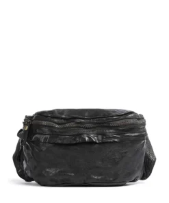 Gürteltasche genarbtes Rindsleder schwarz