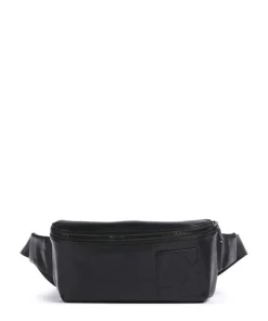 Gürteltasche Lederimitat schwarz