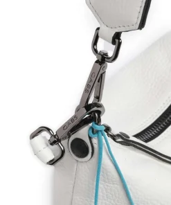 Guadalupe Filippa Beuteltasche genarbtes Kalbsleder weiß