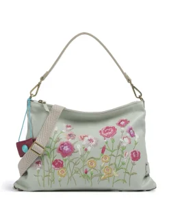 Guadalupe Filippa Beuteltasche genarbtes Kalbsleder mehrfarbig