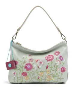 Guadalupe Filippa Beuteltasche genarbtes Kalbsleder mehrfarbig