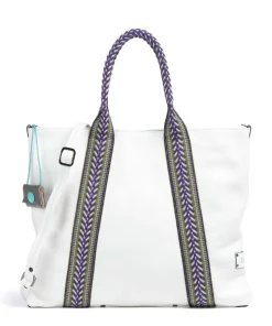 Guadalupe Lydia Shopper genarbtes Kalbsleder weiß