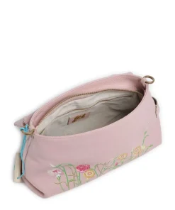 Guadalupe Nihan Schultertasche genarbtes Kalbsleder rosa