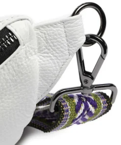 Guadalupe Orlanda Gürteltasche genarbtes Kalbsleder weiß