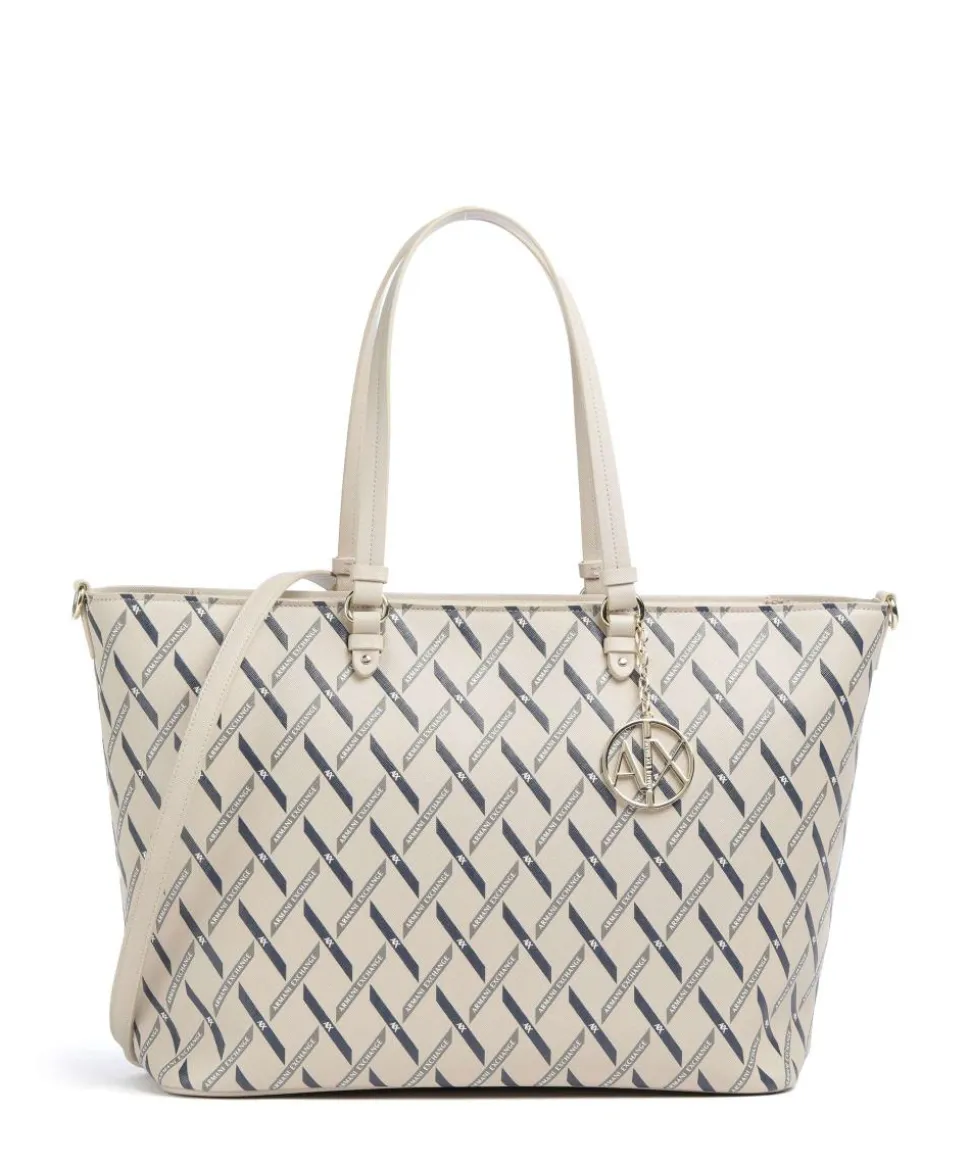 Gynger Logo M Shopper Lederimitat sand