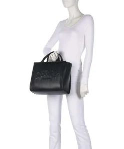 Hadlee Handtasche Lederimitat schwarz