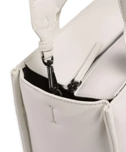 Hadlee Handtasche Lederimitat elfenbein