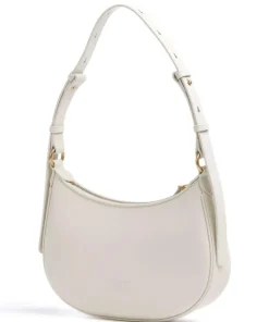 Half Moon Mini Schultertasche fein genarbtes Rindsleder elfenbein