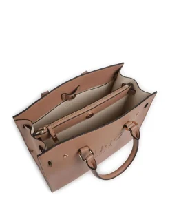 Halona Handtasche Lederimitat hellbraun